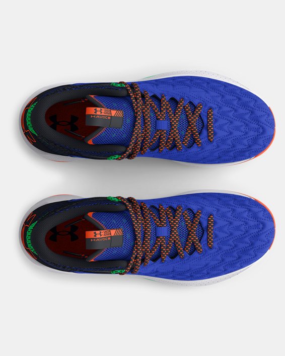 Unisex UA HOVR™ Havoc 5 Clone Basketball Shoes, Blue, pdpMainDesktop image number 2